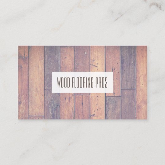 Hardwood Flooring Carpentry Business Card