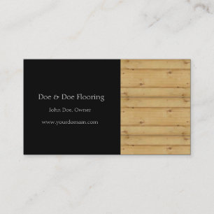 Hardwood Flooring Contractor/Wood Floor/Blk Business Card
