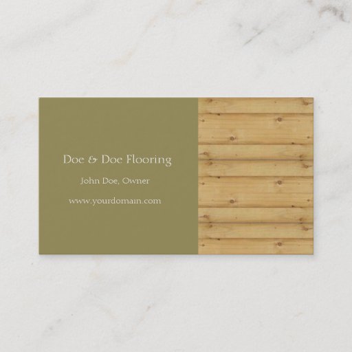 Customizable Hardwood Flooring/Flooring Contractor/Wood Floor Business Card Templates