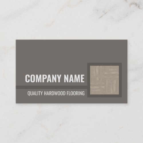 Hardwood Flooring Service Wooden Tile Card