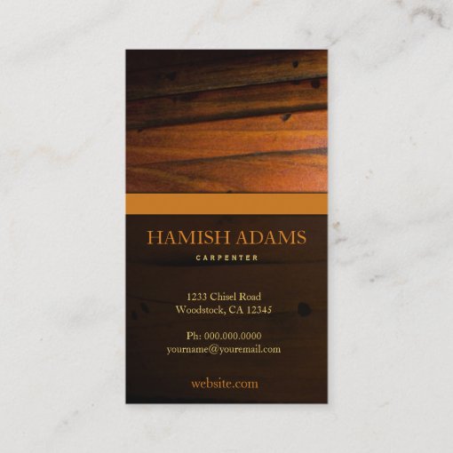 Hardwood Flooring Wooden Wood Print Business Card | Zazzle