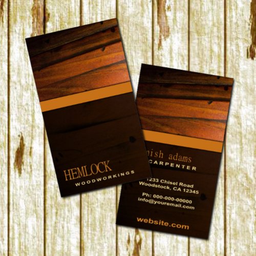 Hardwood Flooring Wooden Wood Print Business Card