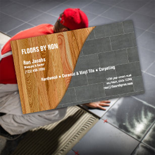 Hardwood, Tile and Carpeting Company Business Card