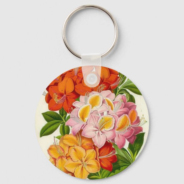 "Hardy Azaleas" by Sir Joseph Paxton Keychain (Front)