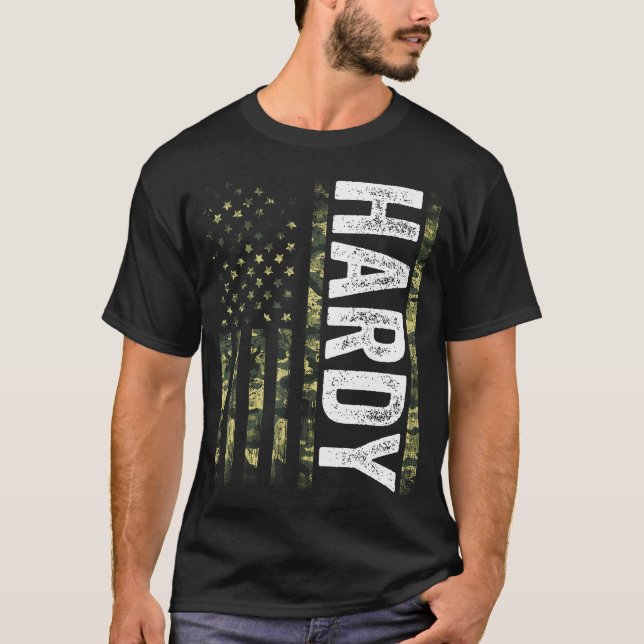 Hardy Last Name Funny Surname Team Hardy Family Re T-Shirt (Front)