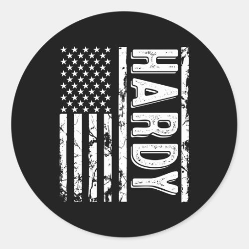 Hardy Last Name Surname Team Hardy Family Reunion Classic Round Sticker