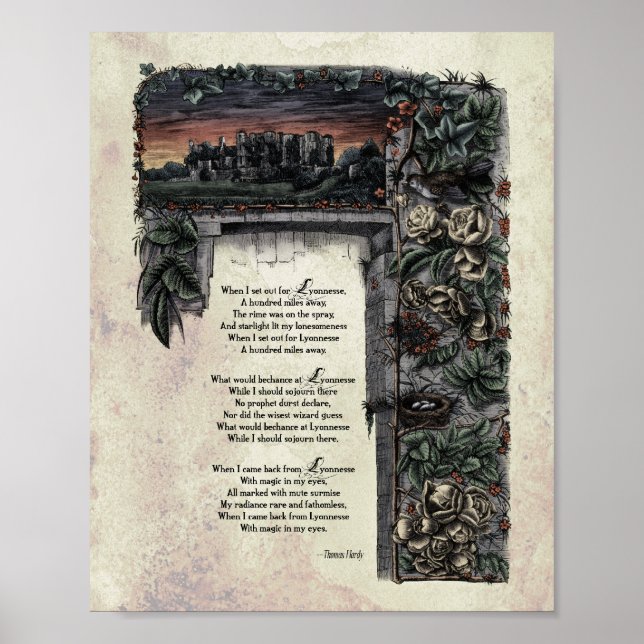 Hardy "Lyonnesse" Victorian Art Poem 8x10 Poster (Front)