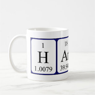 Hardy periodic table name mug