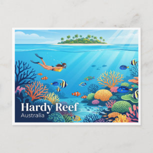 Hardy Reef Airlie Beach Australia Postcard