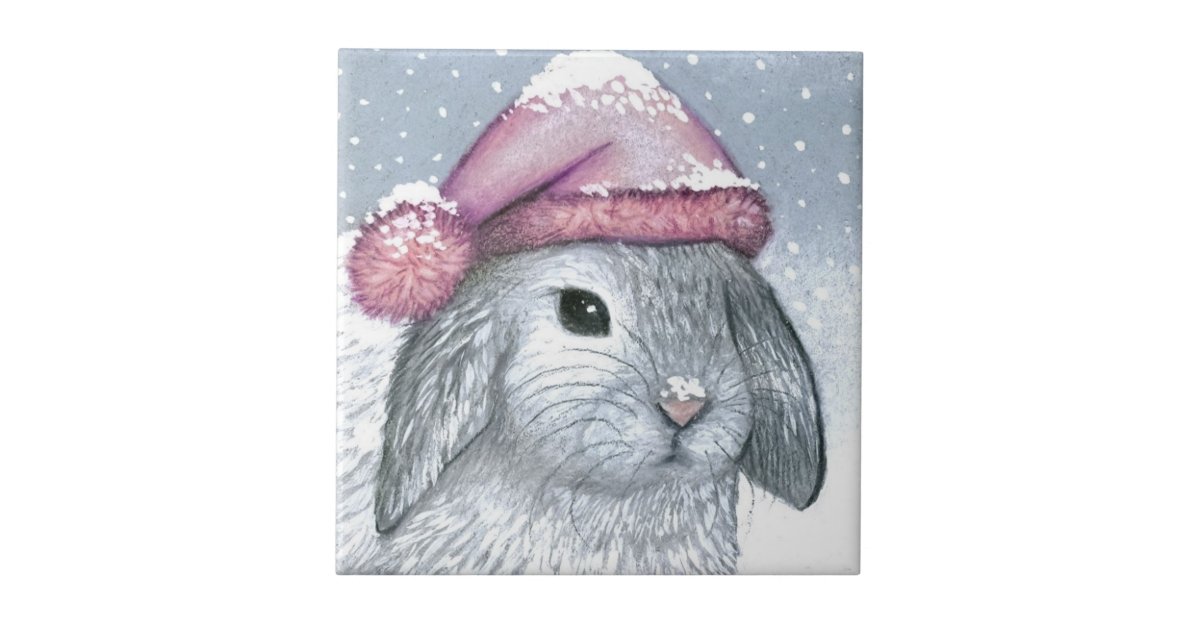 Hare 14 rabbit tile | Zazzle