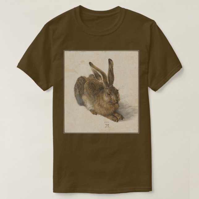 Hare 1502 by Albrecht Drer T-Shirt (Design Front)