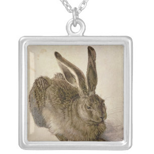 Hare, 1502 silver plated necklace
