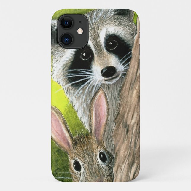 Hare 50 Raccoon Rabbit Case-Mate iPhone Case (Back)