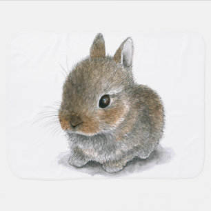 Hare 61 bunny rabbit swaddle blanket