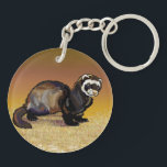 hare and ferret keychain<br><div class="desc">hare and ferret digital illustration</div>