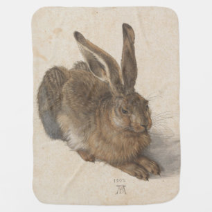 Hare (by Albrecht Dürer) Baby Blanket