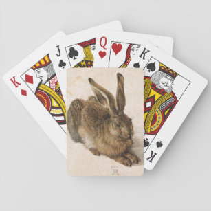 Hare by Albrecht Dürer with Original Signature Playing Cards