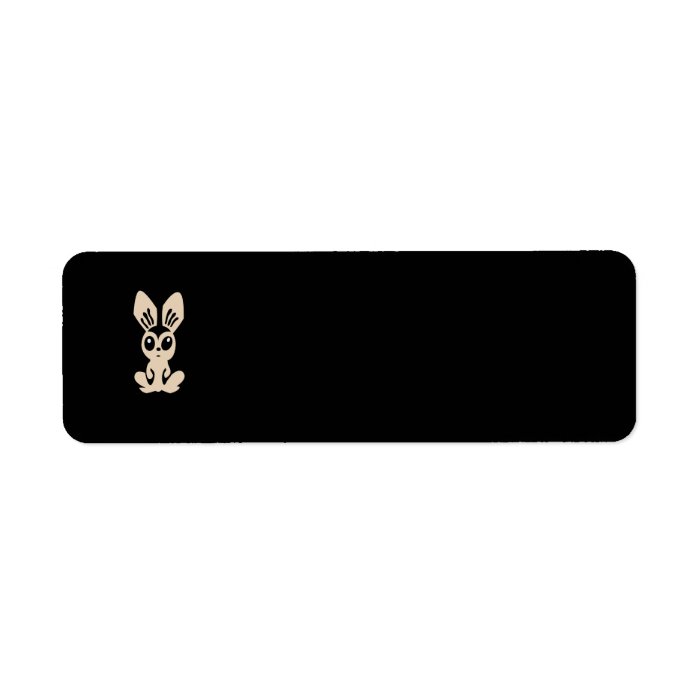 Hare_by_Rones_Vector_Clipart cartoon bunny rabbit Custom Return Address Labels