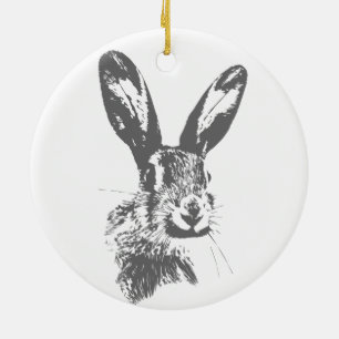 Hare Ceramic Ornament