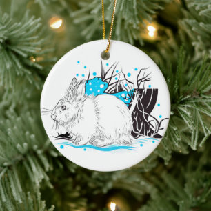 Hare Ceramic Ornament