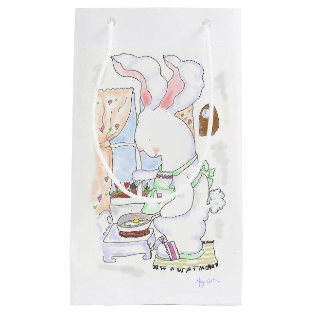 Hare Cook  Small Gift Bag (Front)