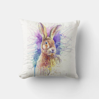 Hare Cusion Throw Pillow
