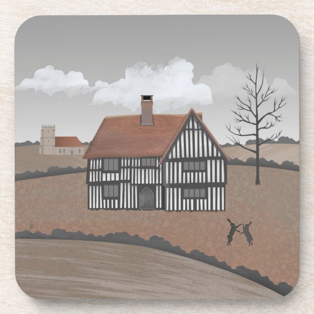 Hare House Beverage Coaster (Front)
