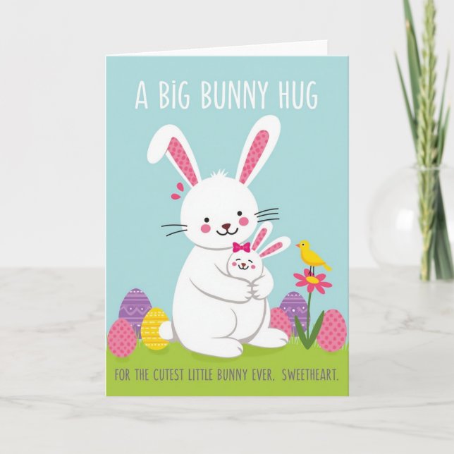 Hare Hugs Friend Card (Front)
