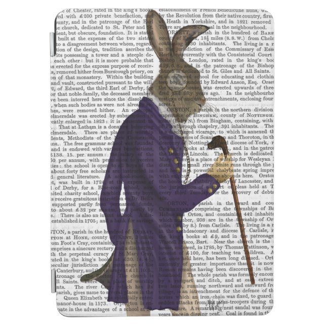 Hare In Purple Coat iPad Air Cover (Front)