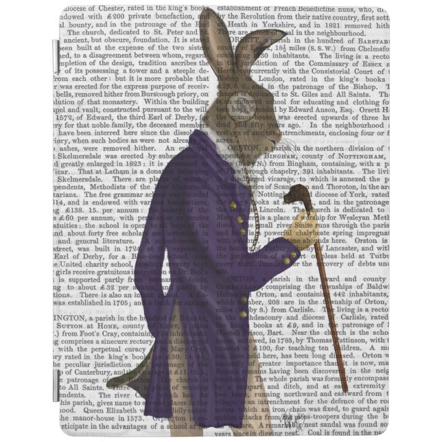 Hare In Purple Coat iPad Air Cover (Front)