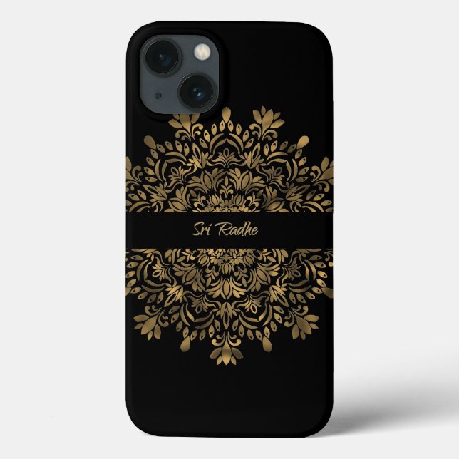 Hare Krishna art - Shree Radhe typography Case-Mate iPhone Case (Back)