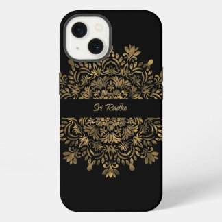 Hare Krishna art - Shree Radhe typography iPhone 13 Case