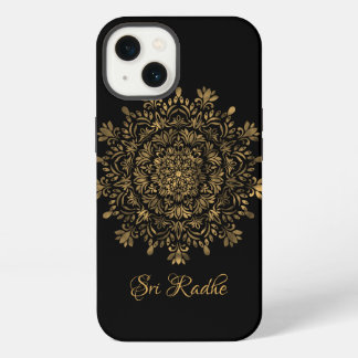 Hare Krishna art - Shree Radhe typography iPhone 13 Case