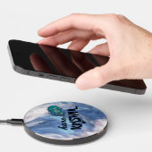 "Hare Krishna" Peacock Feather Hindu Wireless Charger (Hand)