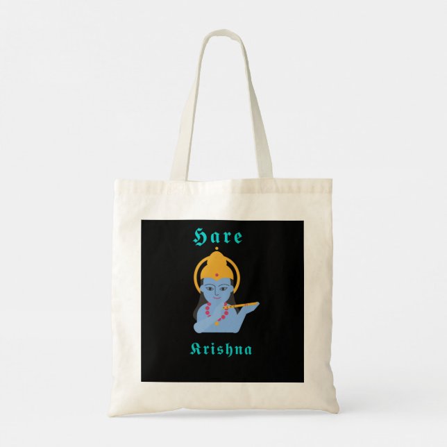 Hare Krishna Premium Tote Bag (Back)