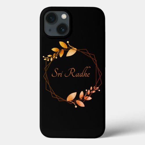 Hare Krishna _ Sri Radhe _ Radha Krishna flowers iPhone 13 Case