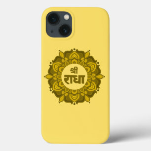 Hare Krishna - Sri Radhe - Radha Krishna mandala iPhone 13 Case
