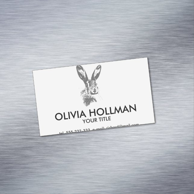 Hare Magnetic Business Card (In Situ)