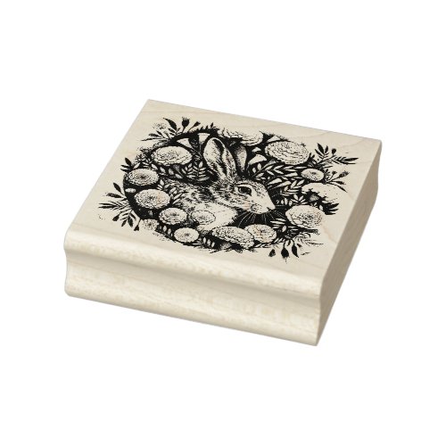 Hare Marigold                                      Rubber Stamp
