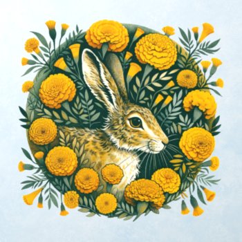 Hare Marigold                                      Wall Decal by BoogieMonst at Zazzle