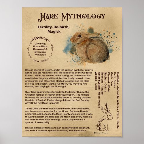 HARE MYTHOLOGY POSTER