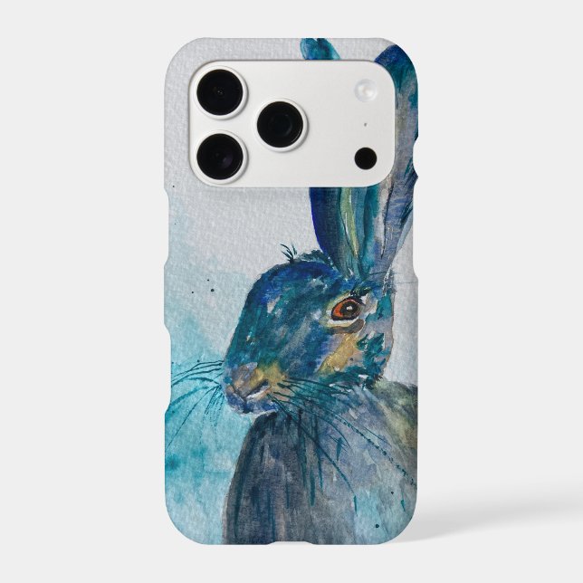 Hare Rabbit Watercolour    Iphone Case (Back)
