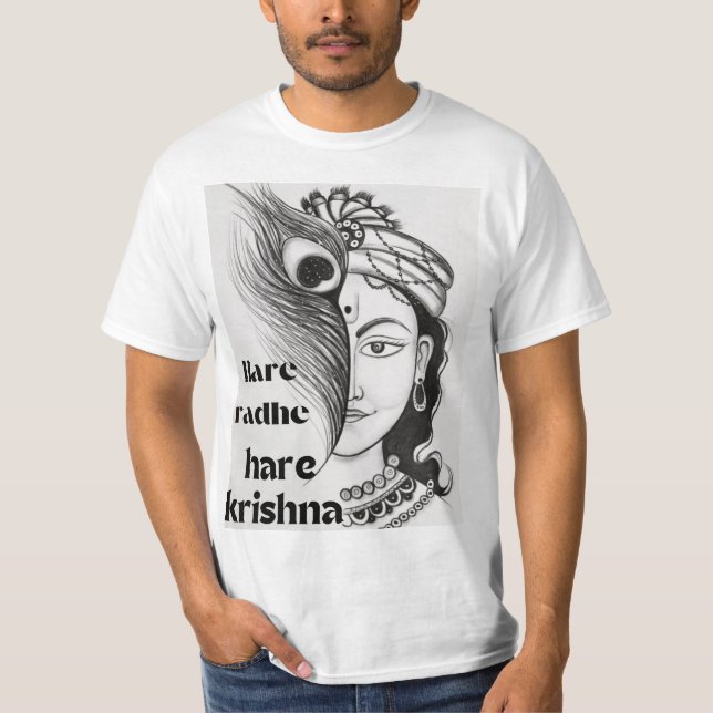 Hare radhe hare krishna  T-Shirt (Front)