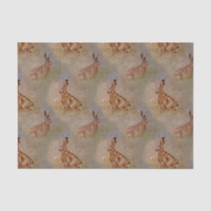 Hares, rabbitss dandelions summer tissue paper