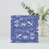 Hares Snow Field White Rabbits Winter Animal Blue (Standing Front)