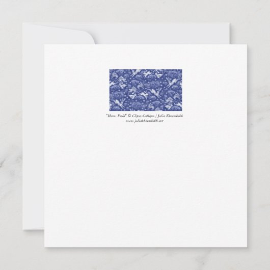 Hares Snow Field White Rabbits Winter Animal Blue (Back)