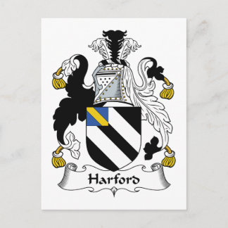 Harford Family Crest Postcard