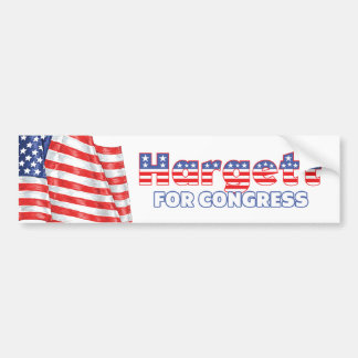 Hargett for Congress Patriotic American Flag Bumper Sticker