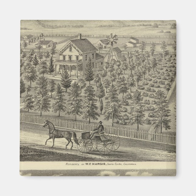 Hargis, Cheney residences Magnet (Front)