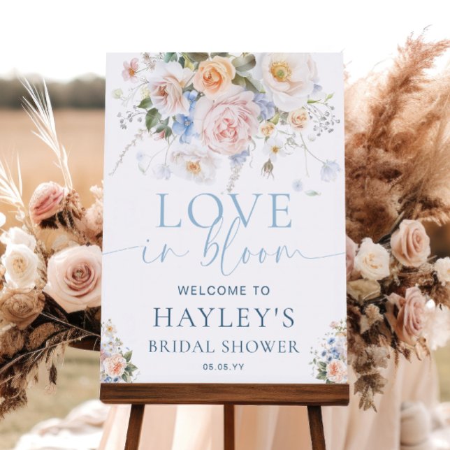 Hargrove Blue Love In Bridal Bloom Shower Welcome Poster (Creator Uploaded)
